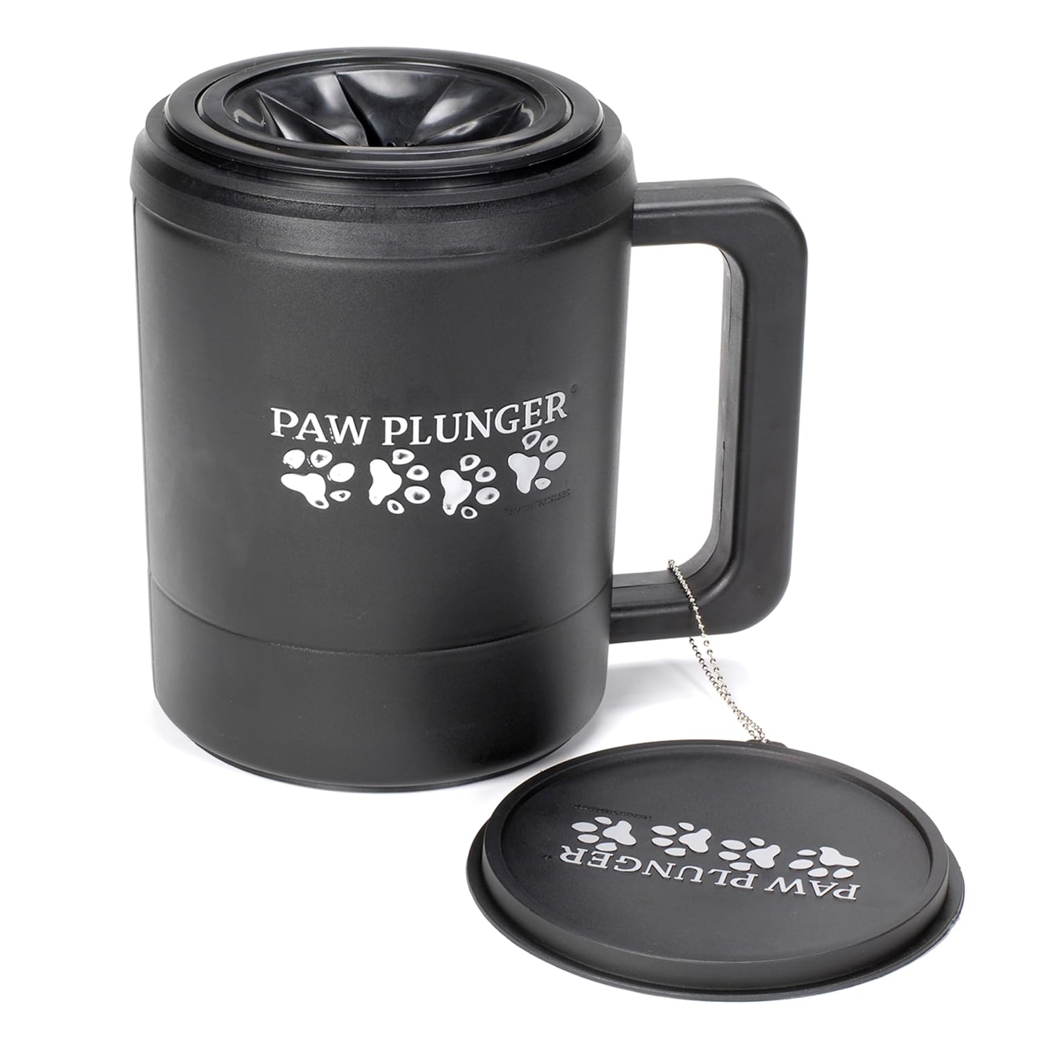 For Small Dogs – Portable Dog Paw Cleaner for Muddy Paws – This Dog Paw Washer Saves Floors, Furniture, Carpet and Vehicles from Paw Prints – Soft Bristles, Convenient Cup Handle, Pink