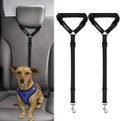 2 Pack Dog Seat Belt for Car, Headrest Restraint Safety Leads | Headrest Loop for Car Travel, 18-30 in Adjustable, 2-in-1 Seat Belt and Leash, 2 Pack for Dogs and Cats, Use with Dog Harness