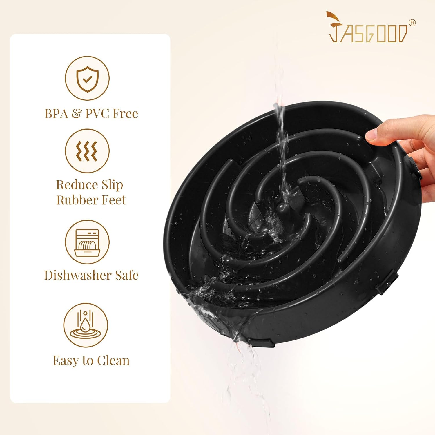 Slow Feeder Dogs Bowl for Large Medium Dogs,Anti-Gulping Pet Slower Food Feeding Bowls Stop Bloat,Preventing Choking - view 5