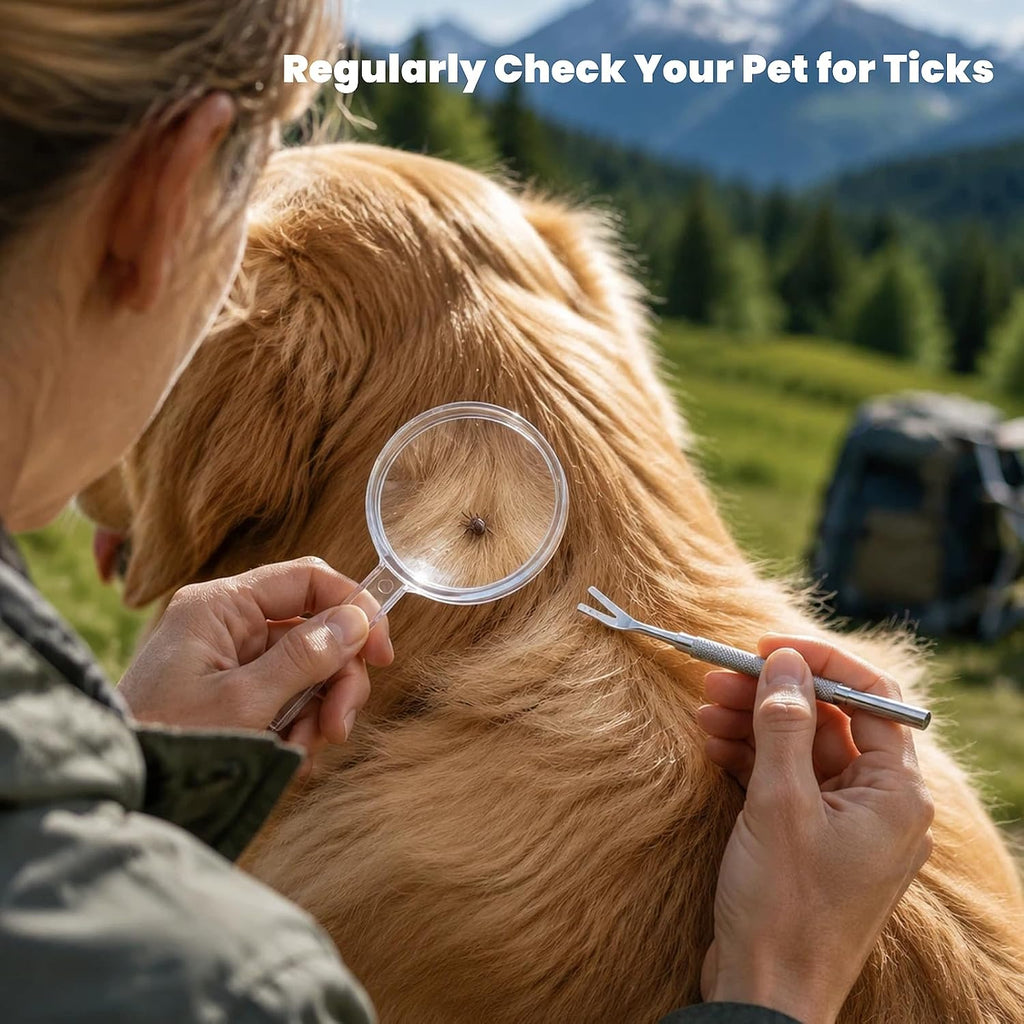16-Piece Professional Tick Removal Tool Kit, Stainless Steel Tick Remover Tweezers, Hooks & Accessories for Dogs, Cats & Humans, Outdoor Camping Essentials - view 6