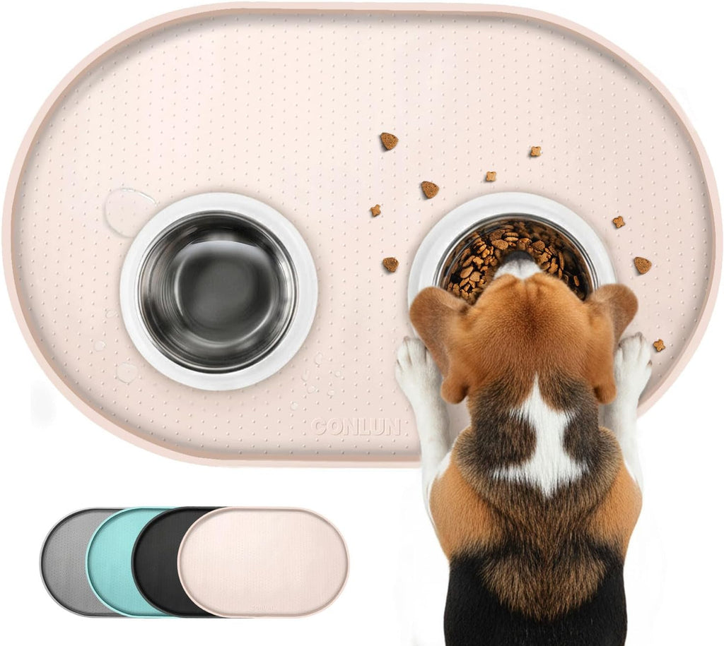 Silicone Dog Food Mat,1/2 Inch Raised Edges Waterproof Rubber Pet Feeding Mat for Dog and Cat, Anti-Slip Pet Bowl Mat,Dishwasher Safe - view 6