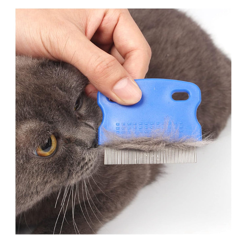 5 Pieces Grooming Combs - Tear Stain Remover for Pets, Lice and Flea Remover, Dandruff and Mucus Removal for Small Dogs and Cats - view 4