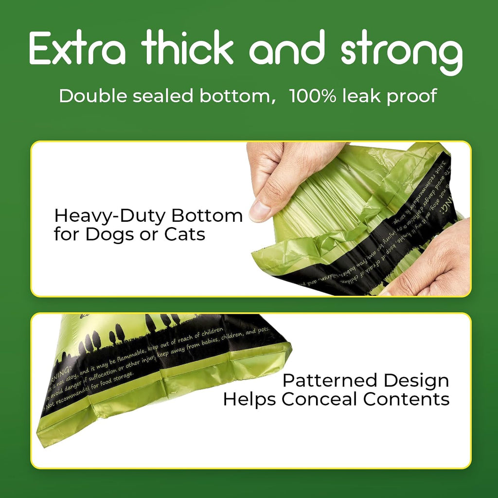Biodegradable Dog Poop Bags Rolls 360 Count Scented, Leak Proof and Extra Thick Waste Bag Refill (Scented) - view 4