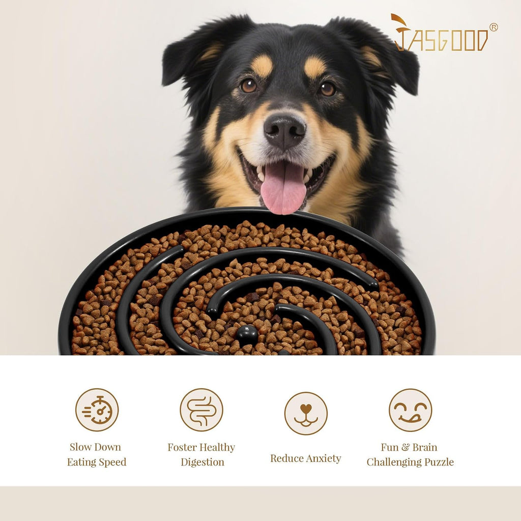 Slow Feeder Dogs Bowl for Large Medium Dogs,Anti-Gulping Pet Slower Food Feeding Bowls Stop Bloat,Preventing Choking - view 6