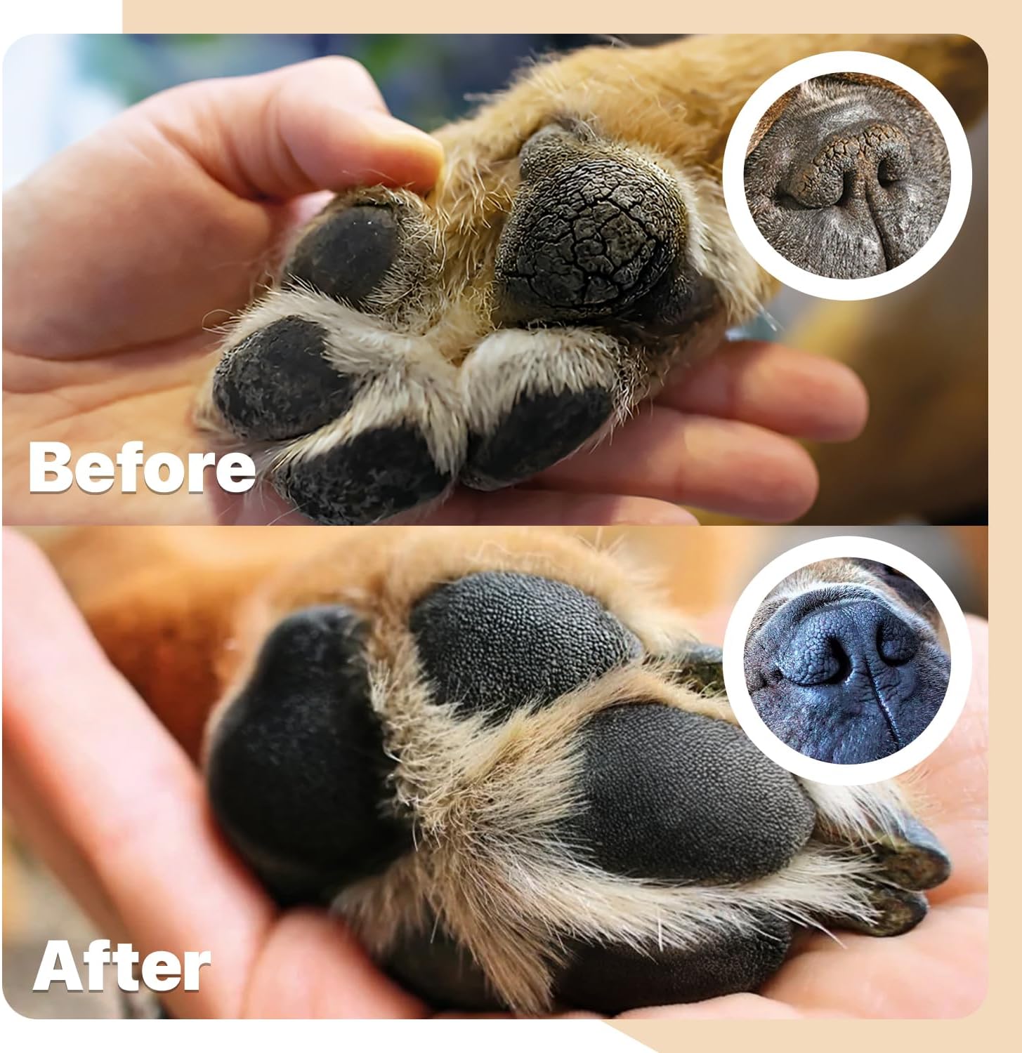 Paw Balm for Dog and Cat Paw Pad Balm Dog Nose Balm Cat Butter Paw Moisturizer Protect Dry Cracked Paw Foot Paw Elbows with 100% Natural Oil 3.5 Oz (Aloe & Vanilla) - view 2