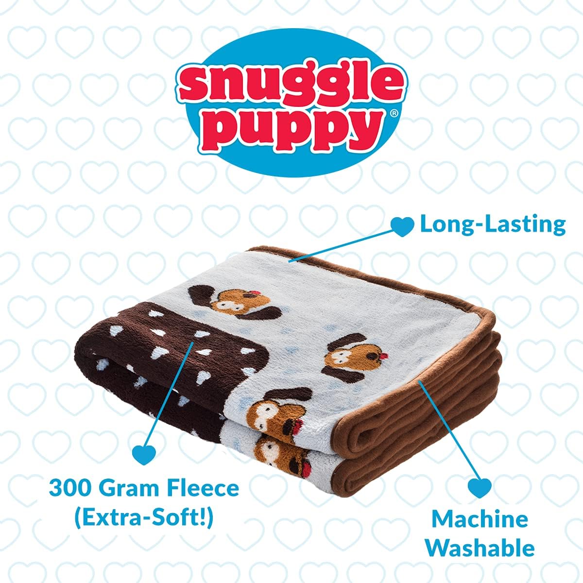 Blanket for pets - cozy dog blanket for small dogs - machine washable dog blanket in blue - view 3