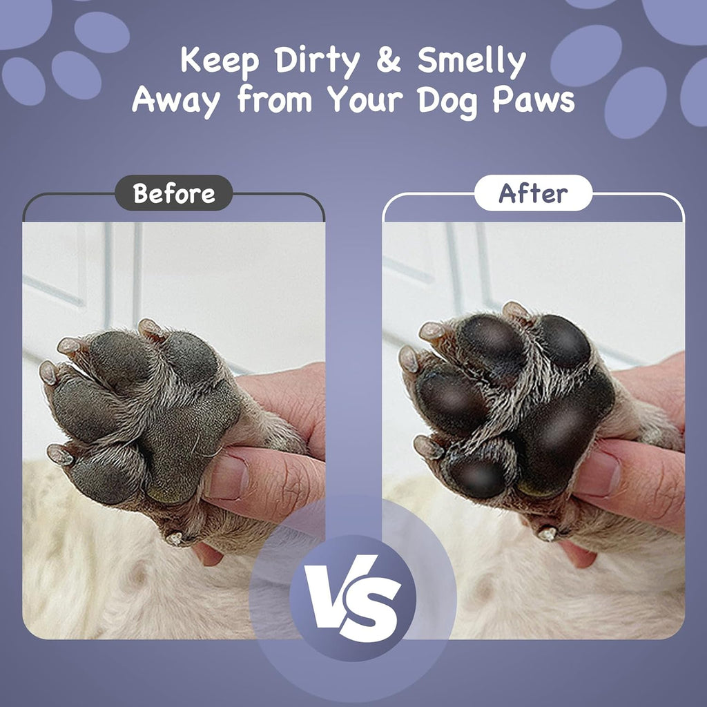Paw cleaner with handle for large dogs - effectively cleans muddy paws and feet for dogs & pets (gray) | large dog paw cleaner removes mud, dirt and debris. Easy twist cleaning with handle, durable plastic design for pet supplies - view 6