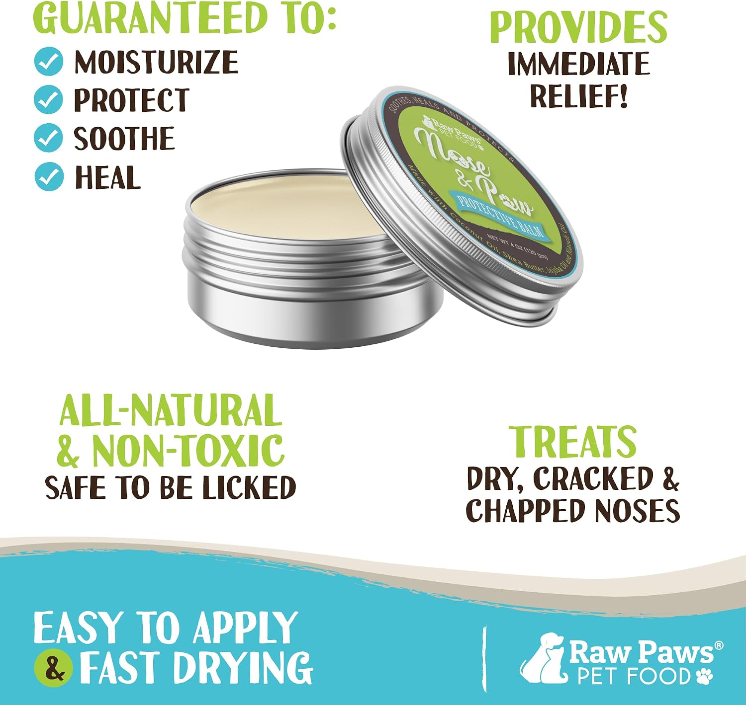 Dog Nose Balm & Paw Butter for Dogs & Cats, 4-oz - Snout Soother | Lick-Safe Paw Balm for Dogs - Frenchie & Bulldog Snout Care - Moisturizer for Dry Nose - Dry Cracked Dog Nose Treatment Cream - view 4