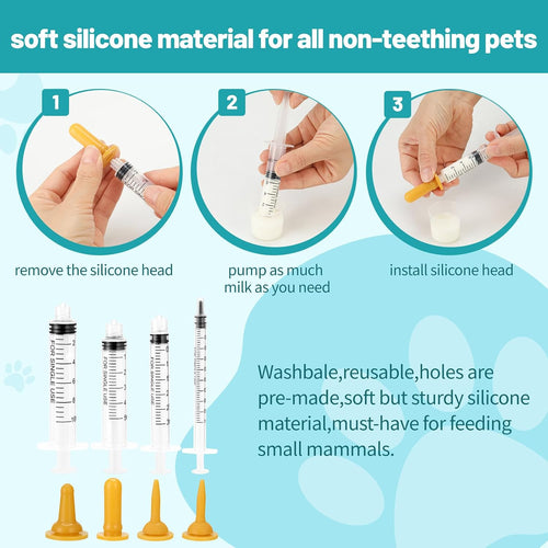 48-Piece Puppy Whelping Kit – Complete Whelping Supplies for Safe Puppy Birth, Includes Feeding Tubes, Collars, Cord Clamps, Urine Pads, Gloves & More – Essential Puppy Birthing Kit for Breeders - view 2