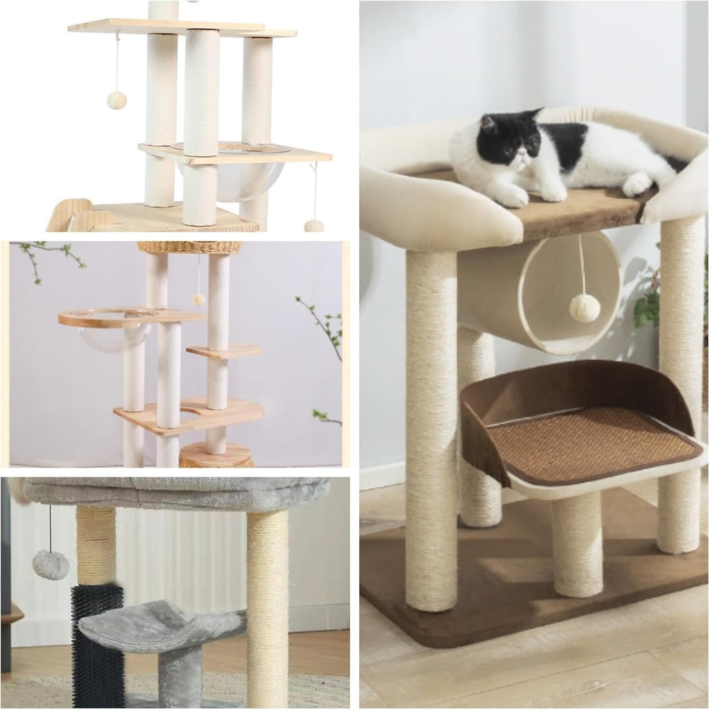 2 PCS M8 Cat Scratching Post Replacement,15.7Inch Sisal Pole Cat Tree Replacement Post with Screws,DIY Scratcher Scratching Post Replacement, Pad, Crafts Gardening Hammock Home Decorating - view 8