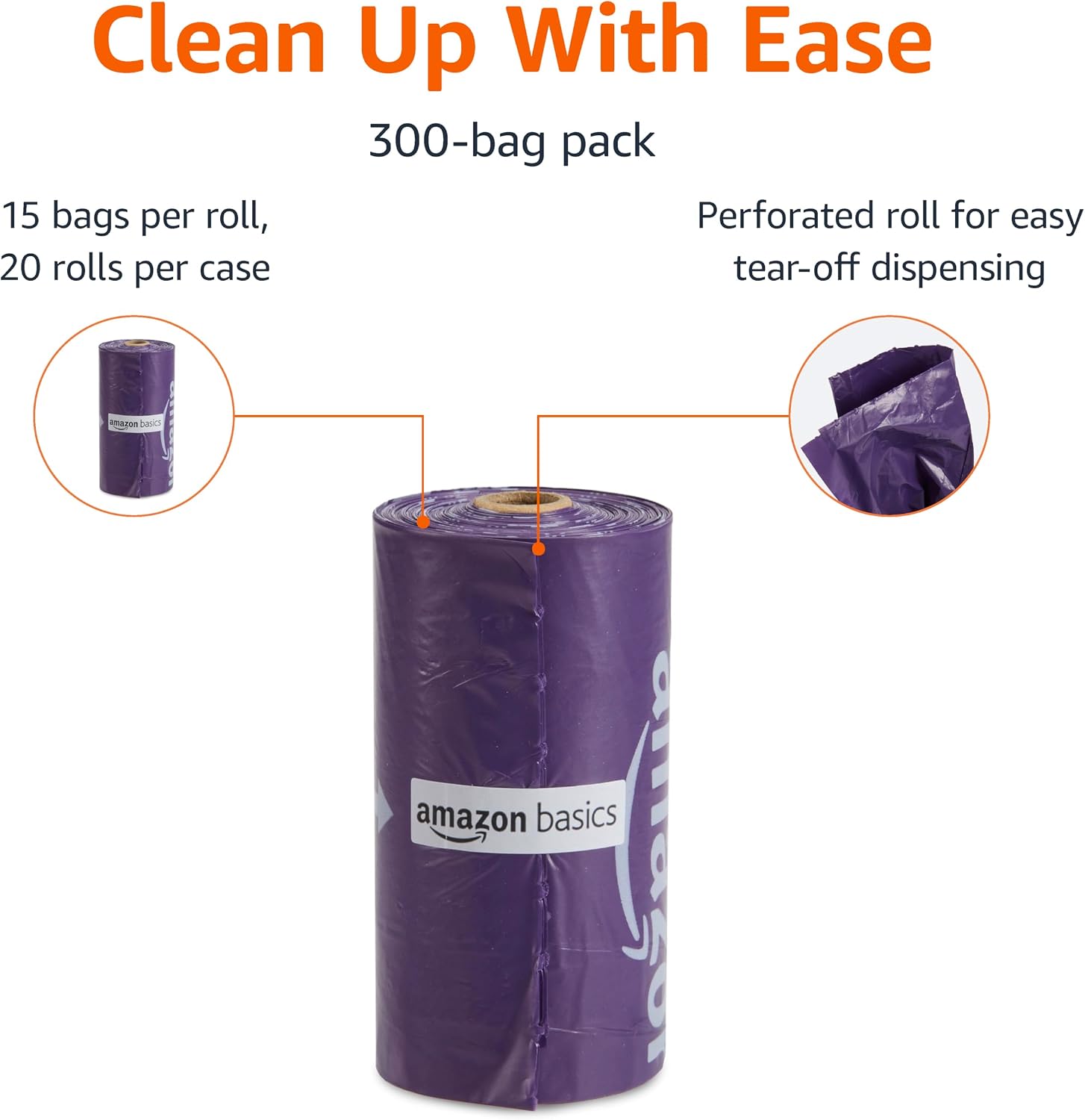 Premium Lavender Scented Standard Dog Waste Bags, 300 Count (15 Pack of 20) - view 2