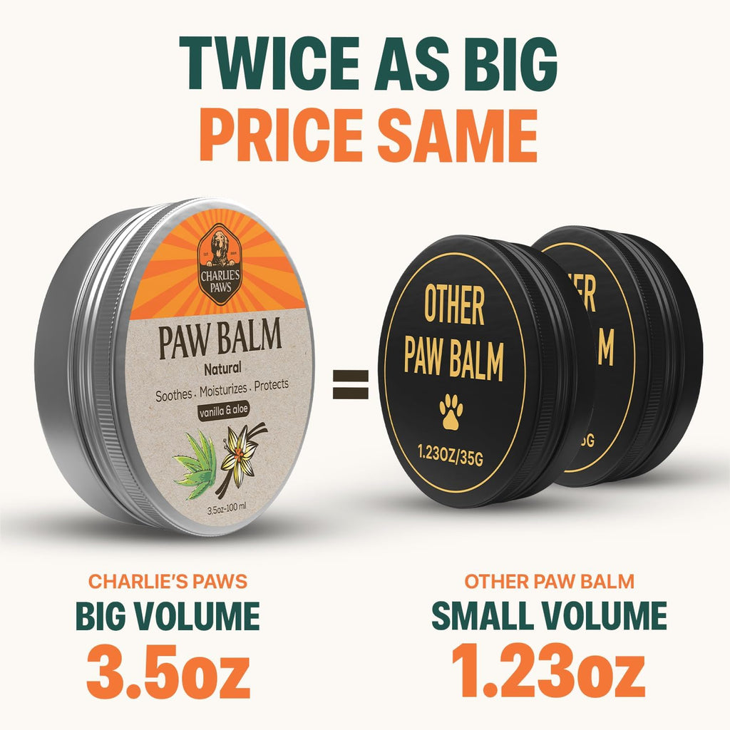 Paw Balm for Dog and Cat Paw Pad Balm Dog Nose Balm Cat Butter Paw Moisturizer Protect Dry Cracked Paw Foot Paw Elbows with 100% Natural Oil 3.5 Oz (Aloe & Vanilla) - view 5