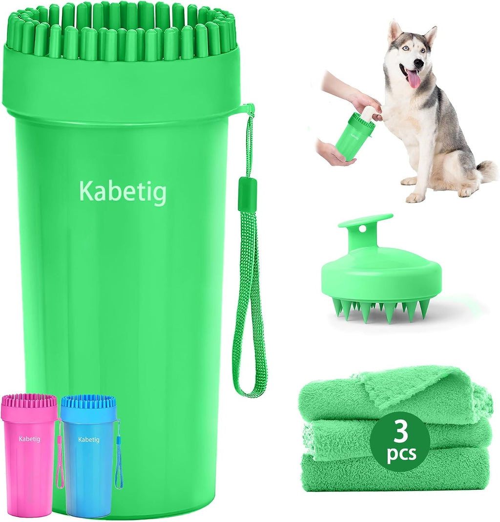 Dog Paw Cleaner Cup with Detachable Top Brush for Small-Medium Dogs | Quick-clean muddy paws with soft bristles, one-step top brush grabs loose fur, lazy-friendly design, fits paws 1.5-2.5“ wide - view 5
