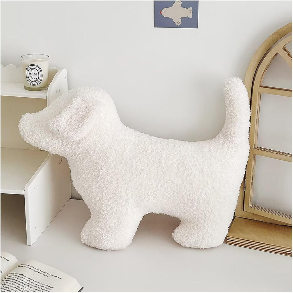Animals Shaped Throw Pillow for Bed,Home Decorative Pillows for Bedroom Aesthetic,Soft Dog Pillow for Couch,Handmade Living Room Throw Pillow