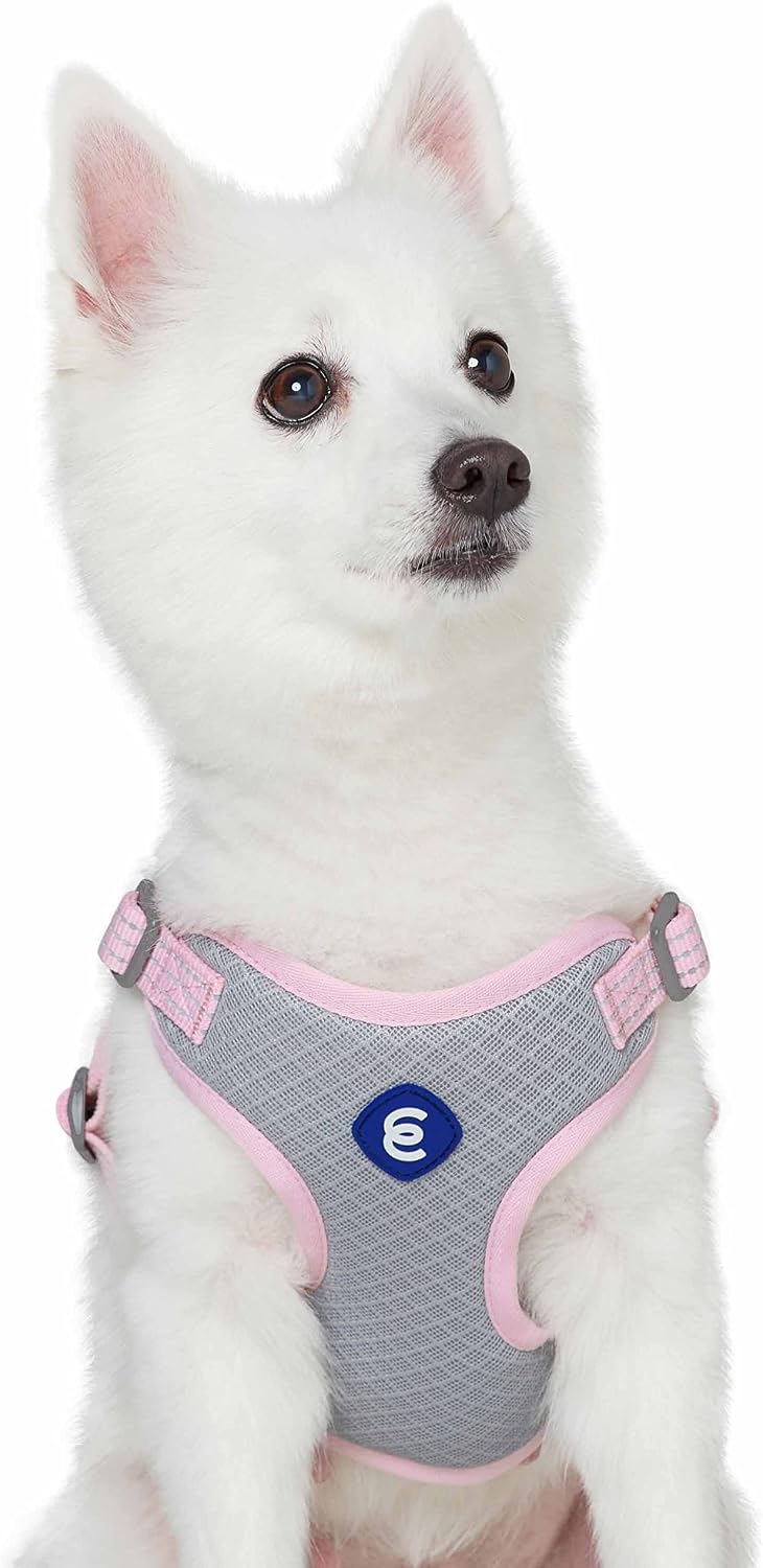 Essentials Dog Harness - Reflective Dog Harness for Large Dogs, Mauve Orchid, Adjustable Vest with Breathable Mesh, Safety Harness for Night Walkers, Outdoor Pet Safety - view 6