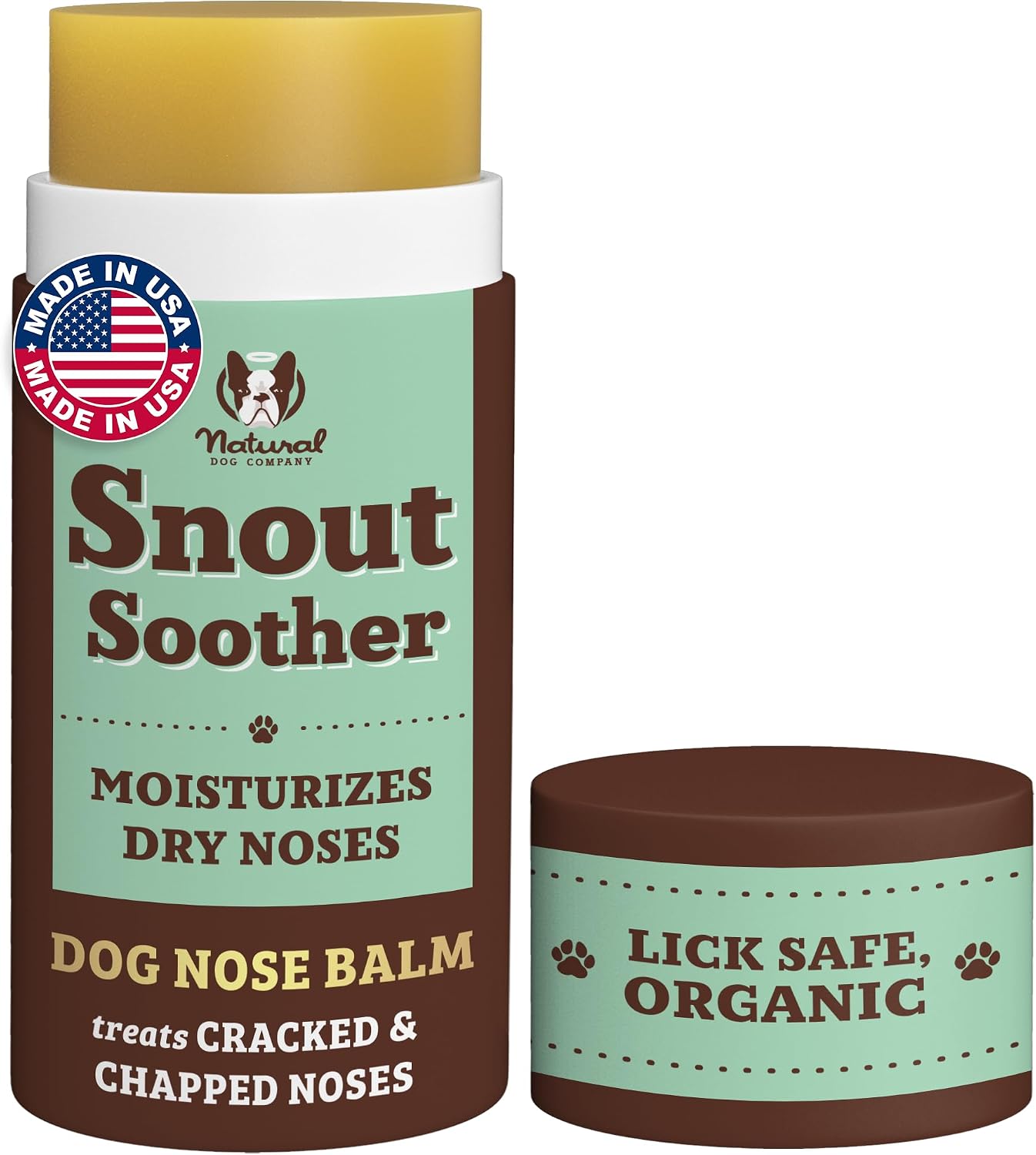 Snout Soother Dog Nose Balm – Moisturizer for Dry Crusty Noses, Summer Care for Outdoor Dogs, Hot Weather, Beach Days & Walks with Coconut Oil & Shea Butter, 2 oz Tin - view 7