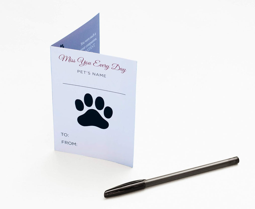 Pawprints Left By You Pet Memorial Blanket with Heartfelt Sentiment - Comforting Pet Loss/Pet Bereavement Gift - view 5