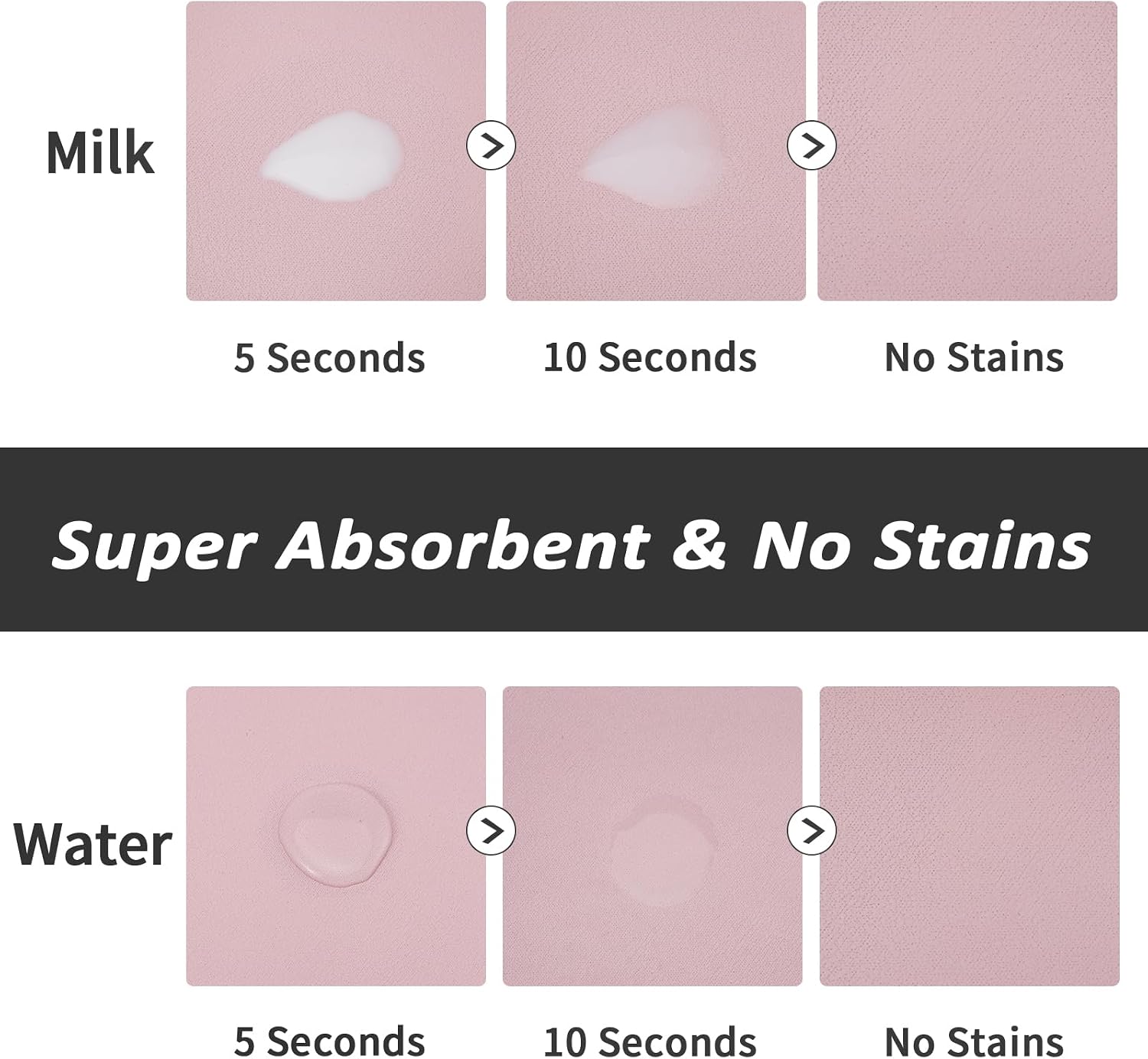 Dog food mat - absorbent cat mat for food and water, no stains pet feeding bowl mat, easy to clean pet placemats, quick dry dog water dispenser mat for messy drinkers | paw pink 12"x 19" - view 2