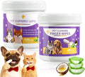 Pet Wipes Set for Dogs & Cats, Dental Finger Wipes & Eye Pads for Cleaning | Daily Pet Grooming Wipes Kit Pet Teeth Cleaning Dog Dental Care