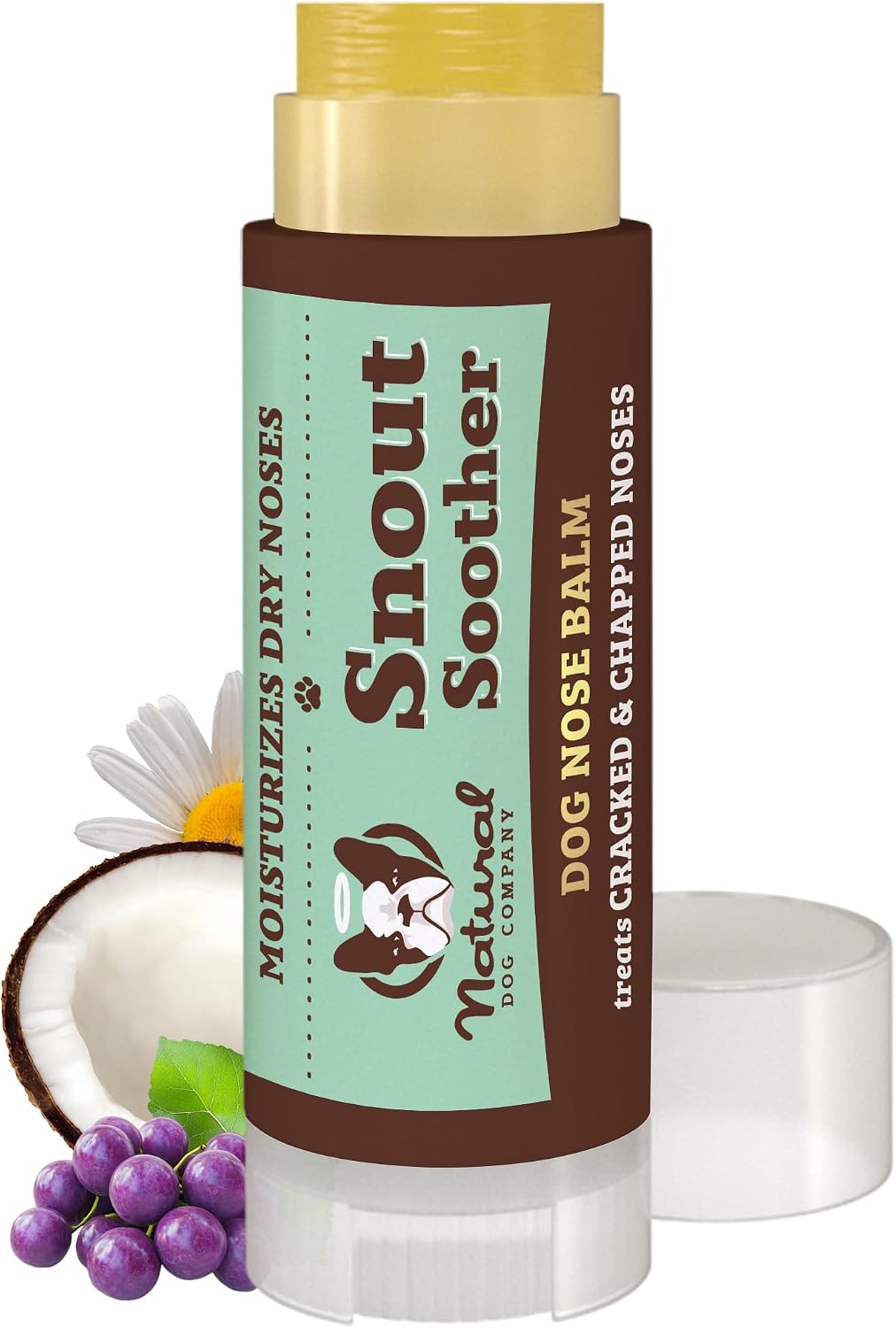 Snout Soother Dog Nose Balm – Moisturizer for Dry Crusty Noses, Summer Care for Outdoor Dogs, Hot Weather, Beach Days & Walks with Coconut Oil & Shea Butter, 2 oz Tin - view 6