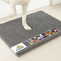 Super Water Absorbent Door Mat Indoor, Microfiber Quick Dry Chenille Entryway Rug, Slip Resistant Front Door Mat, Indoor Mats for Entryway, Machine Washable Pet Rug, Grey 30"x19"