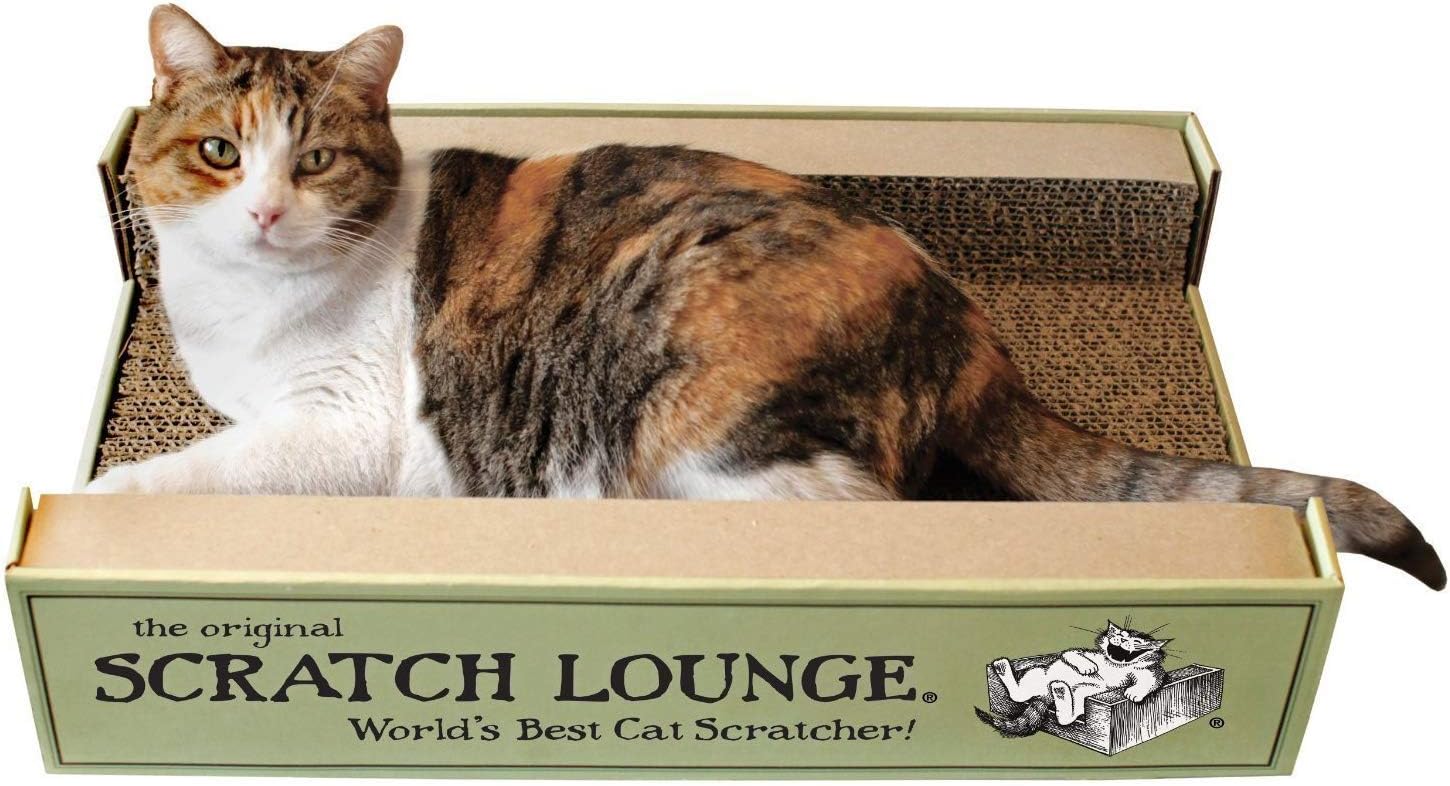 Reversible Cardboard Cat Scratcher with Floor Refill and Catnip - view 2