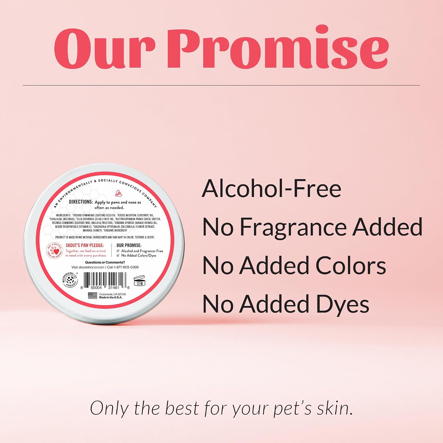Prebiotic Pet Balm for Dogs and Cats, 2 oz | Natural Manuka Honey Balm to Promote Healing of Pet Paw Pads and Noses, Soothes Dry, Itchy Paws and Noses - view 7