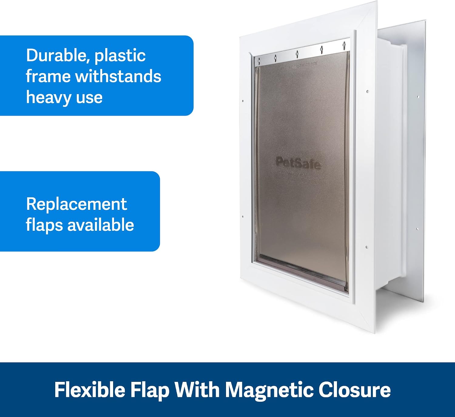Wall Entry Pet Door, Telescoping, Dogs up to 100 lb, Large | Insulates Better Than Metal, Interior & Exterior Install, Weatherproof Double-Flap, DIY Telescoping Tunnel 4.75-7.25 in Walls - view 4