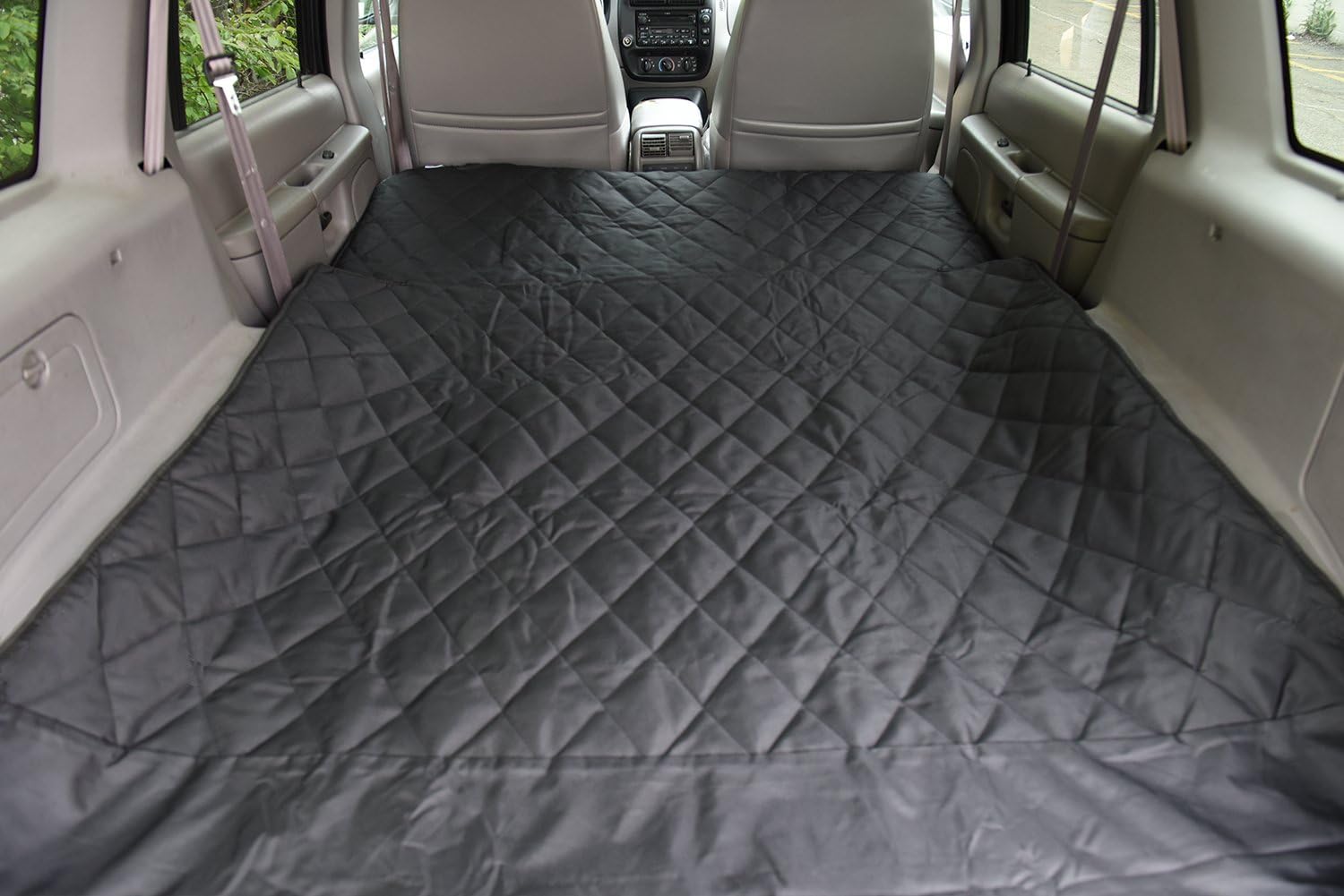 SUV Dog Cargo Liner Cover for SUVs and Cars, Waterproof Material, Non Slip Backing, Extra Bumper Flap Protector, Large Size - Universal Fit - view 3