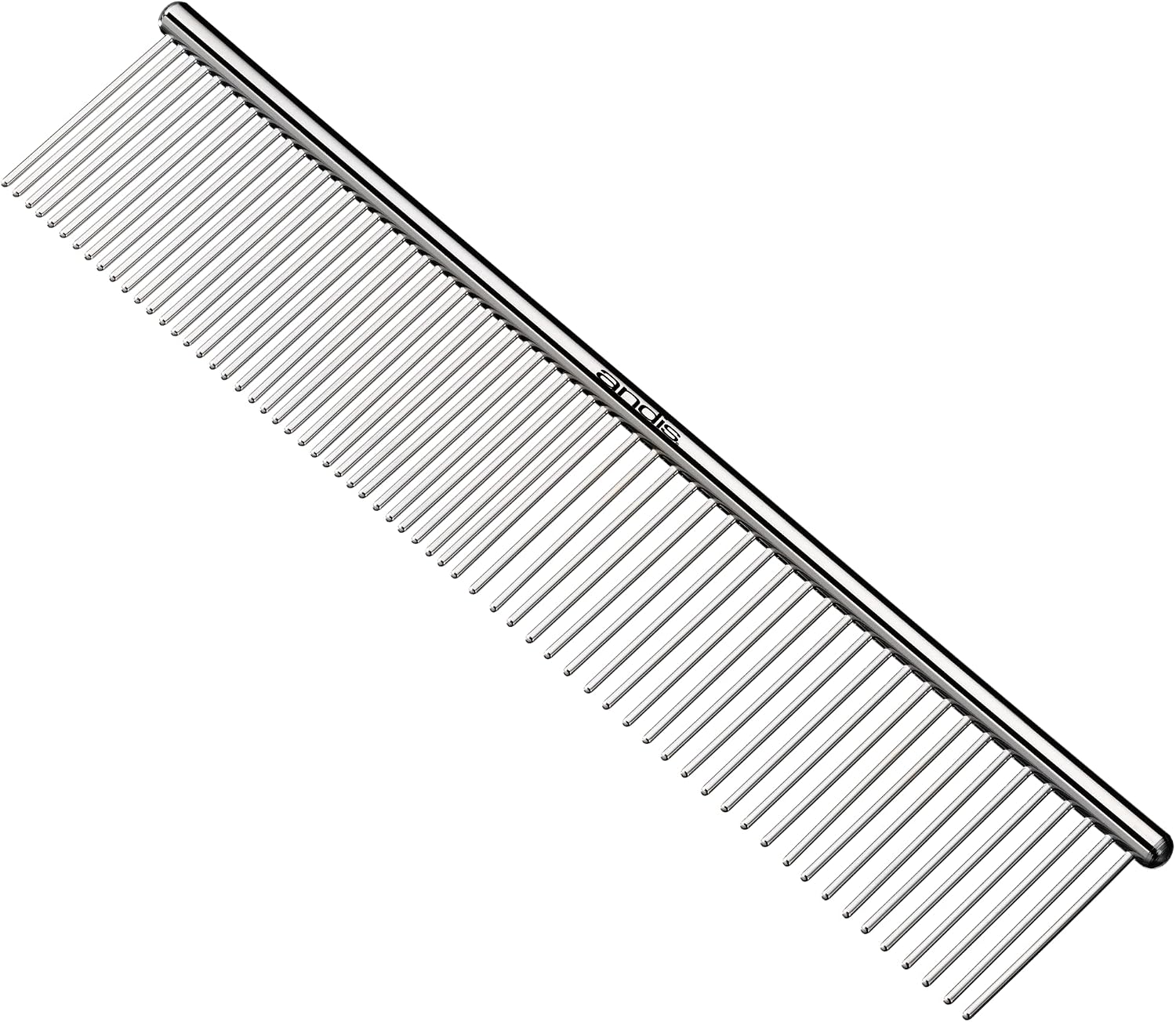 65730 Stainless-Steel Comb for Knots, Mats & Loose Hair Removal - Effective Dematting Tool, Comfortable, Lightweight, Portable & Safe for Dogs, Cats & Pets – Silver, 7-1/2-Inch - view 2