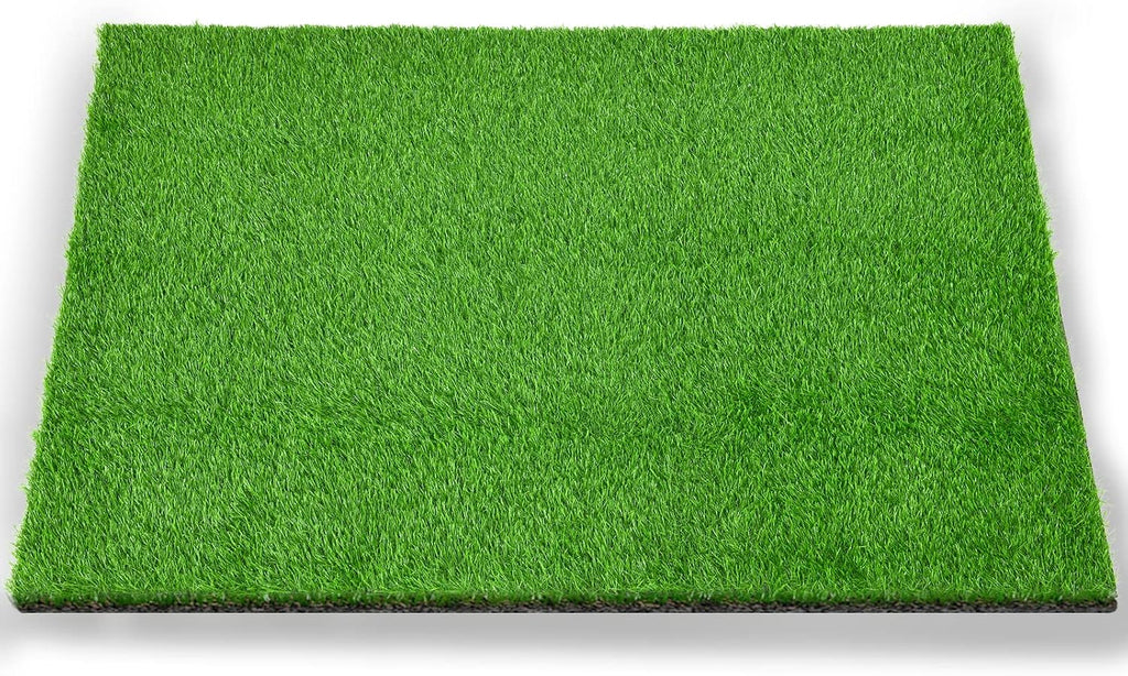 Dog Grass Pee Pads, 14.1x18.1in Artificial Grass Pad for Potty Tray | 2 Pack, Hemmed Edge, Fake Grass for Dogs to Pee On, Washable, Replacement Turf, Outdoor Indoor Pee Grass Patch, Easy to Clean - view 7
