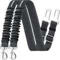 Retractable Dog Seat Belt, Adjustable Safety Belt, 2 Pack | Elastic Bungee, Heavy Duty, 360° Swivel, Fits Most Vehicles, Small to Large Dogs, Zinc Alloy Clip