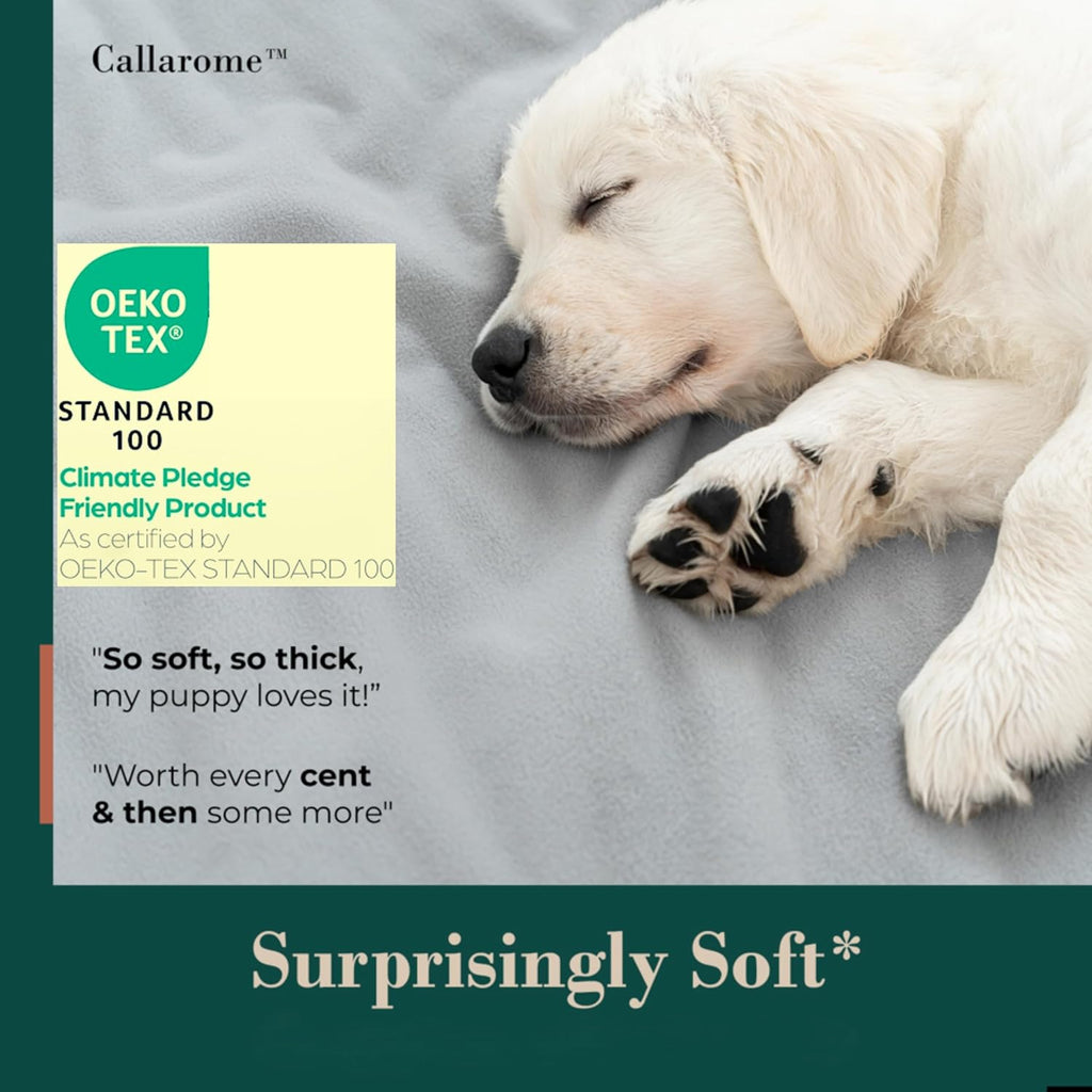 Waterproof blanket for bed or couch – soft and leakproof waterproof throw blanket, water proof & stain resistant easy to clean throw blanket cover for adults or pets, reversible grey 60"x80" with high-density heavy-duty material - ultra-soft & durable - view 4
