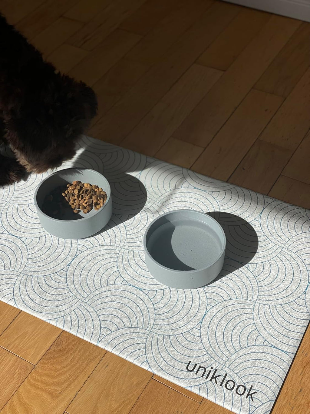 Large Pet Placemat, Dog Cat Food Water Bowls Mat Feeding Station Pet Safe 28" X 16.5" Waterproof Easy to Clean Dog Modern Designs Boho - view 5