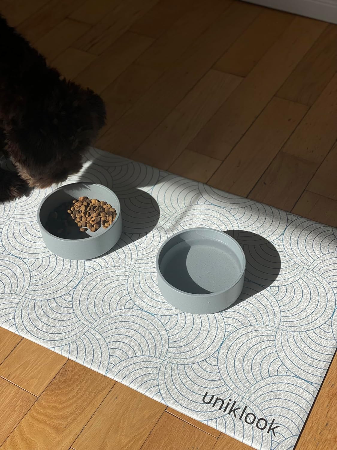 Large Pet Placemat, Dog Cat Food Water Bowls Mat Feeding Station Pet Safe 28" X 16.5" Waterproof Easy to Clean Dog Modern Designs Boho - view 5