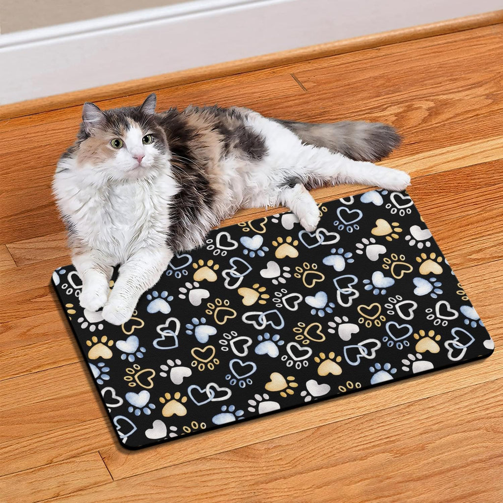 Dog Mat Pet Feeding Mat for Food and Water Absorbent 20x12in Quick Dry Dog Water Bowl Mat - view 8