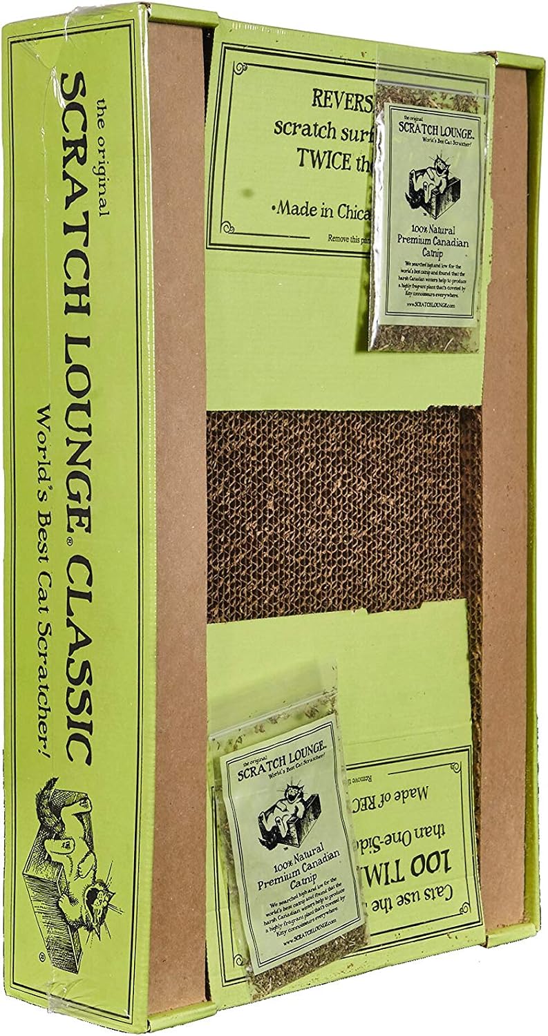 Reversible Cardboard Cat Scratcher with Floor Refill and Catnip - view 7