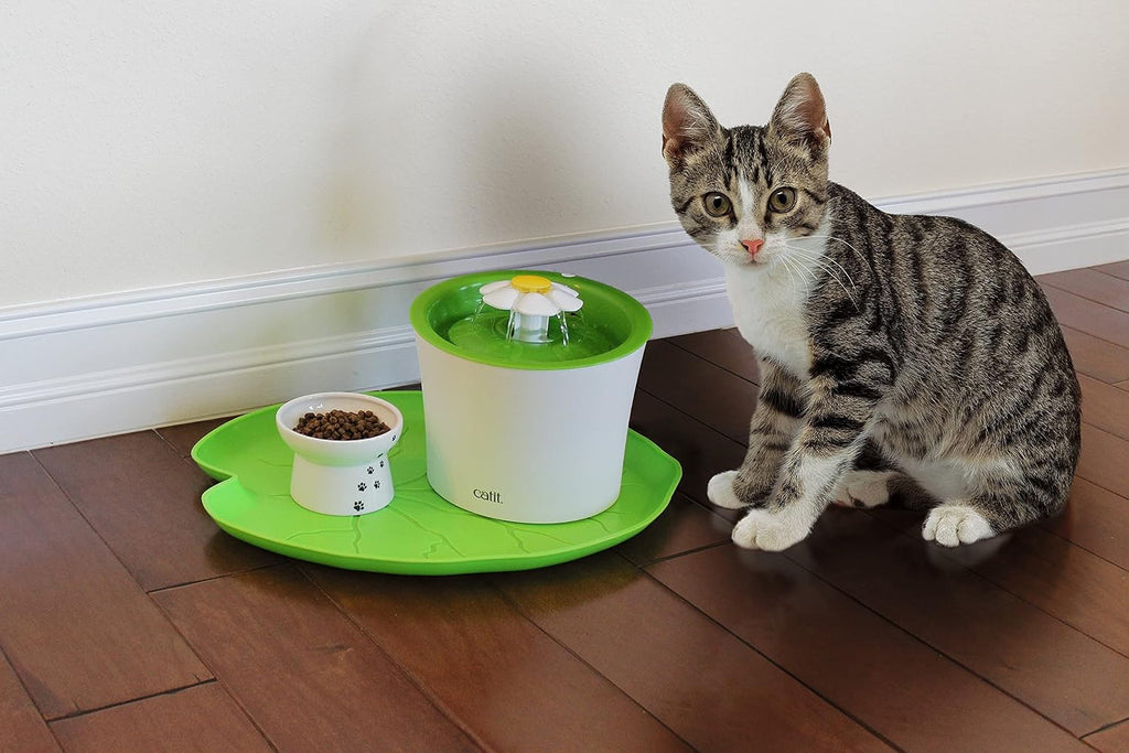 Pet food mat for cat fountains | compatible with cat and pet fountains. Pet food mat only; fountain not included - view 4