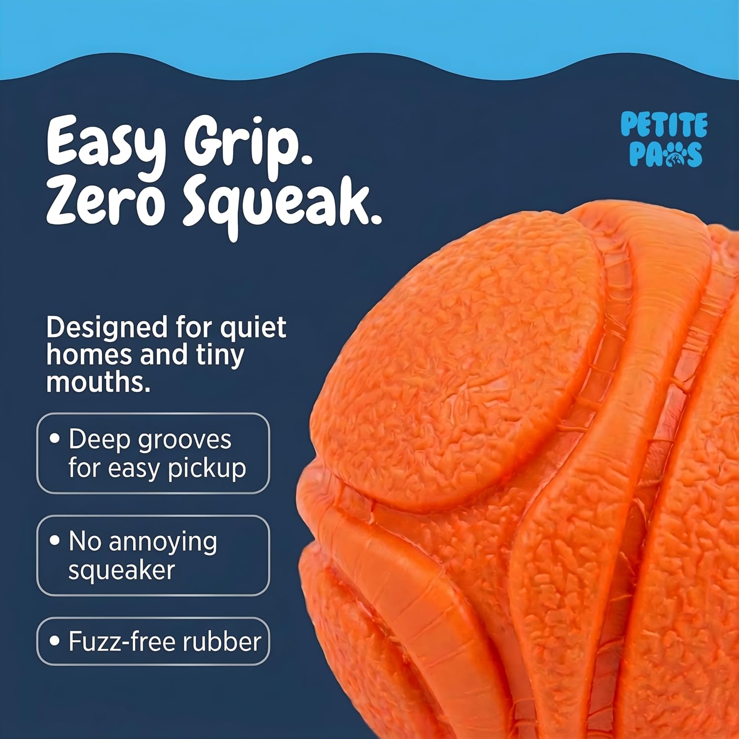 Dog balls 1.5 inch no squeak toy for small dogs teething toys for puppies rubber balls for fetch, training, boredom and solo play - 6 pack - view 5