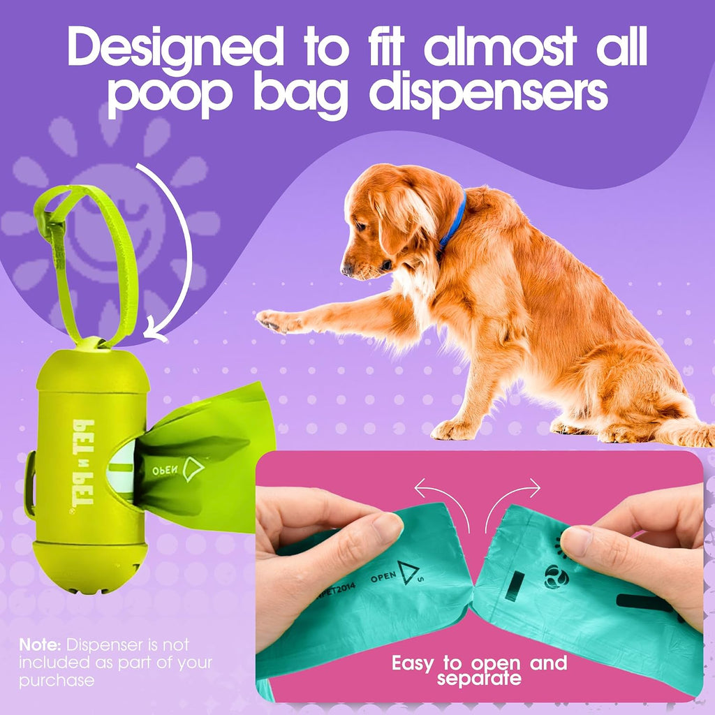 Dog Poop Bags Rolls, 720 Count, Lavender Scented, Colorful - view 3