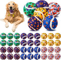 36 Pcs Halloween Dog Toys Bulk, 2.5 Inch Squeaky Tennis Balls for Small Medium Large Dogs Pets Puppy Chew Teething Toy Interactive Training Gifts Xmas Stocking Stuffers