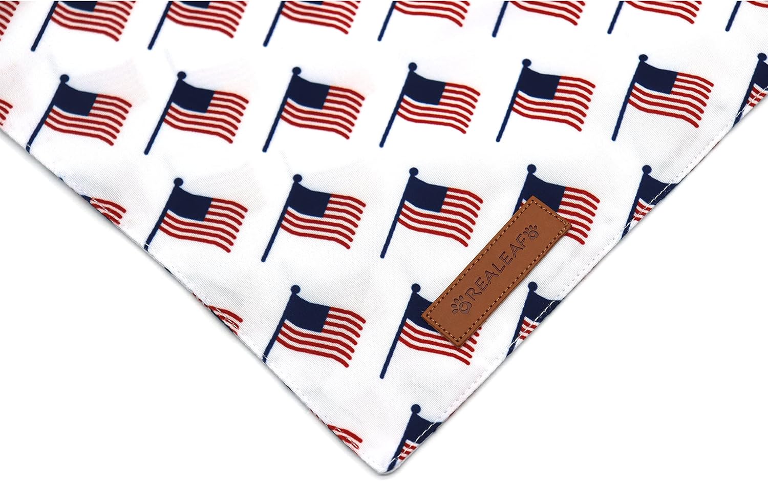 American Flag Dog Bandanas 2 Pack, Triangle Reversible 4th of July Pet Scarf for Boy and Girl, Premium Durable Fabric, Patriotic Bandana for Small Medium Large and Extra Large Dogs (Large) - view 5