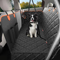 Dog car seat cover 100% waterproof scratchproof dog hammock 600D for car back seat nonslip with mesh window car seat protector for dogs pets universal fits for most cars trucks SUV