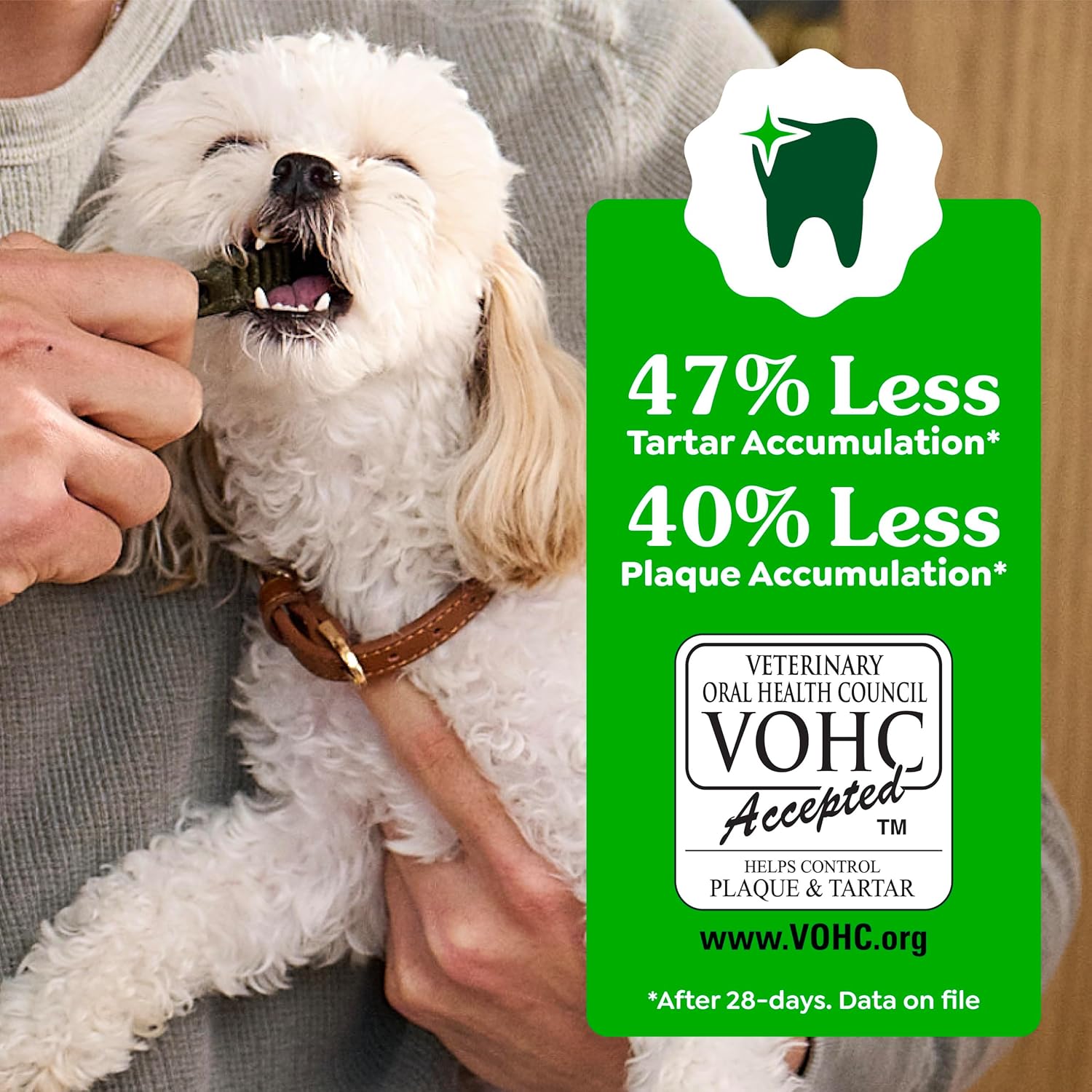 Regular Dental Dog Treats, Original Chicken Flavor, 27 Count | Vet-recommended, cleaner teeth after 28 days, cleans to gumline, for dogs 25-50 lbs, original chicken flavor - view 7