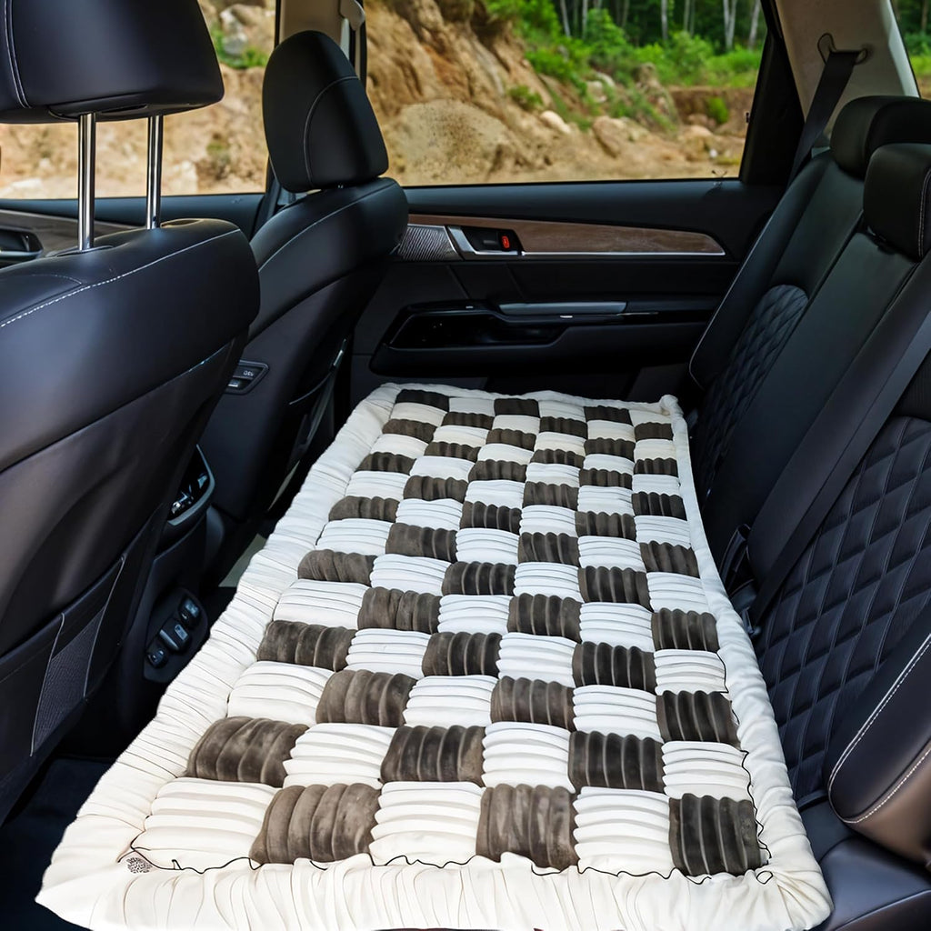 Backseat pet bed mat, anti-slip dog mat for car backseat, machine washable soft non-slip travel dog car mat for large dogs custom fit for back seat extenders and seat covers (25.5 x 53 inch) - view 6