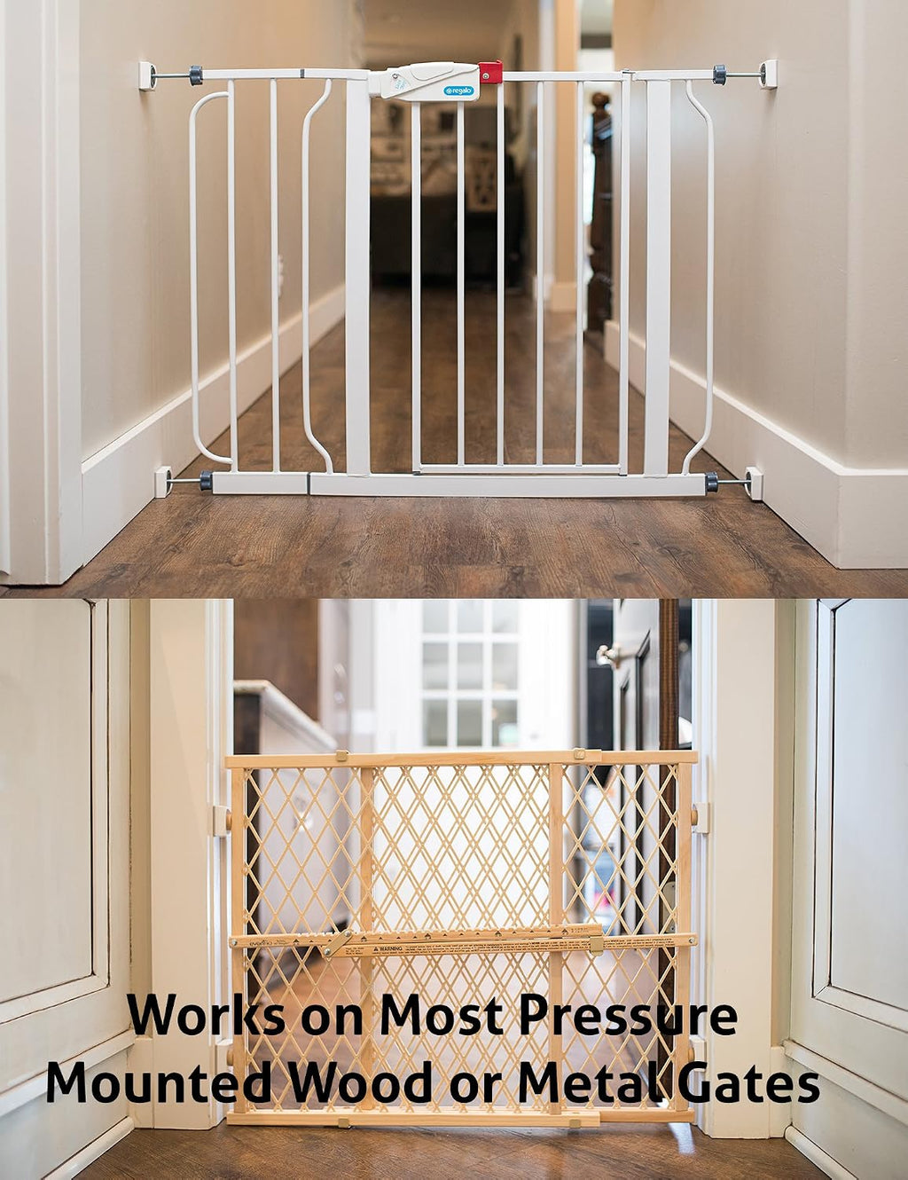 Mini - Smallest Baby Gate Wall Protector (Made in USA) Protect Walls & Doorways from Pet Gates & Dog Gate Spindles - Child Pressure Mounted Baby Gate for Stairs Wall Cup (White) 4 Pack - view 7