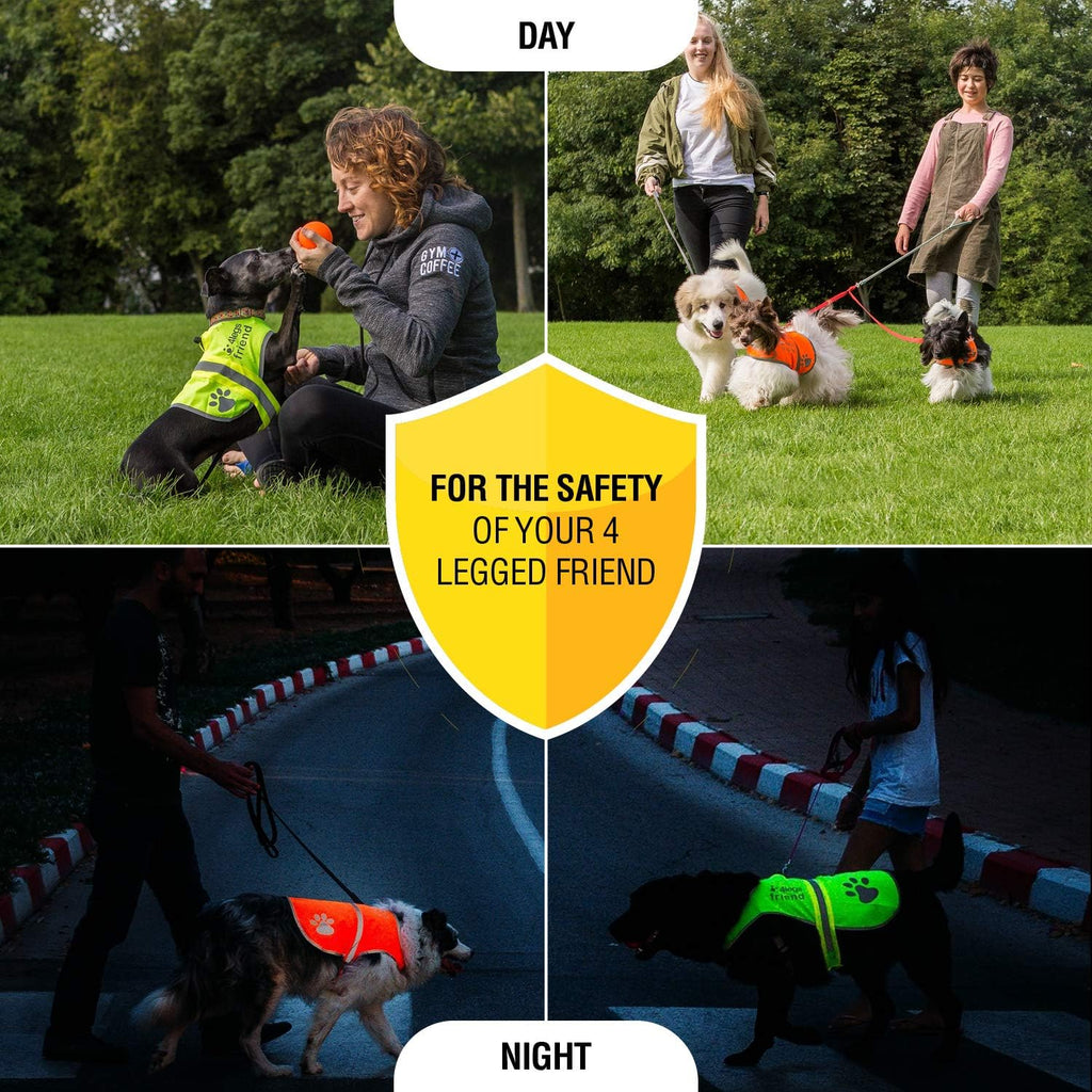 Safety reflective vest for dogs - high visibility for outdoor activity day and night, protect your pet from cars & hunting accidents - view 5
