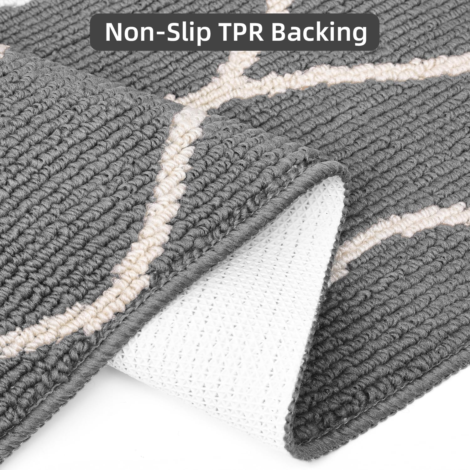 Muddy Mats for Dogs Rugs Muddy Paws Door Mat for Indoor-32 x20 Grey | muddy mats for dogs,muddy mats for indoor,muddy paws door mat,pet floor mat,rug that grabs mud,mud room rug,rugs for camper - view 4