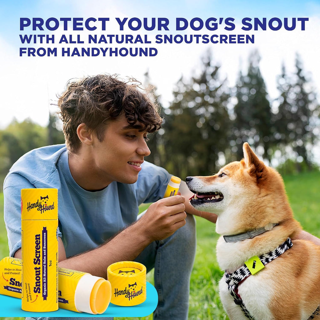 Sunscreen balm for nose & paws, 1 oz | lick safe natural sun protection, no zinc oxide, soothes dry cracked skin, for pink noses and light coated dogs, USA made - view 2