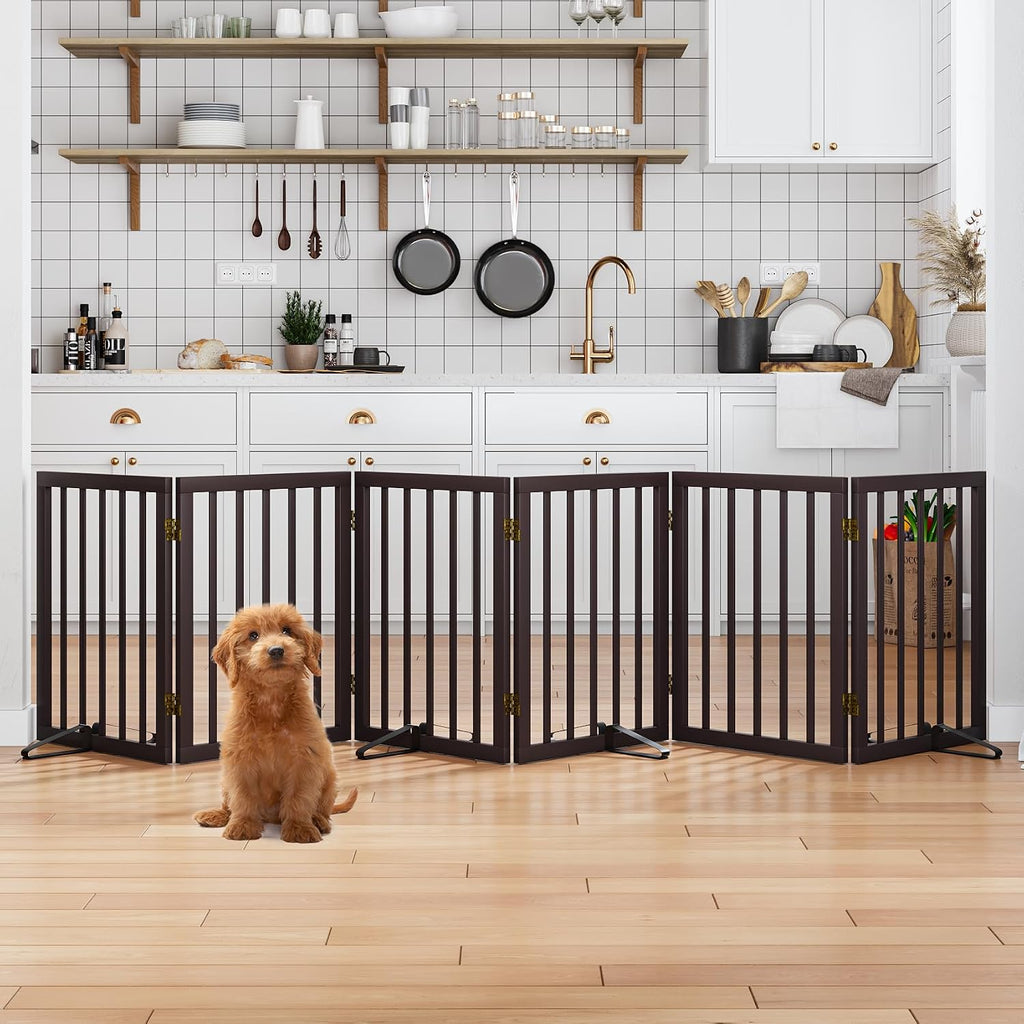 Dog Gate for Stairs,Foldable Dog Gate for Indoor Doorways House,Freestanding Pet Gates for Dogs,Doogie Puppy Fence Gate - view 7